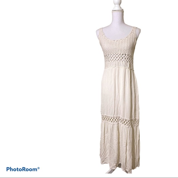 Lovestitch - knitted crochet maxi dress